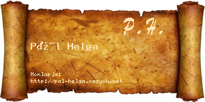 Pál Helga névjegykártya