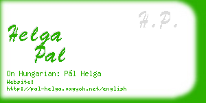 helga pal business card