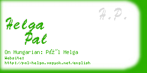 helga pal business card